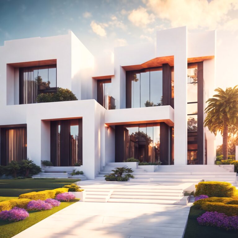 design of luxury modern house, generative AI